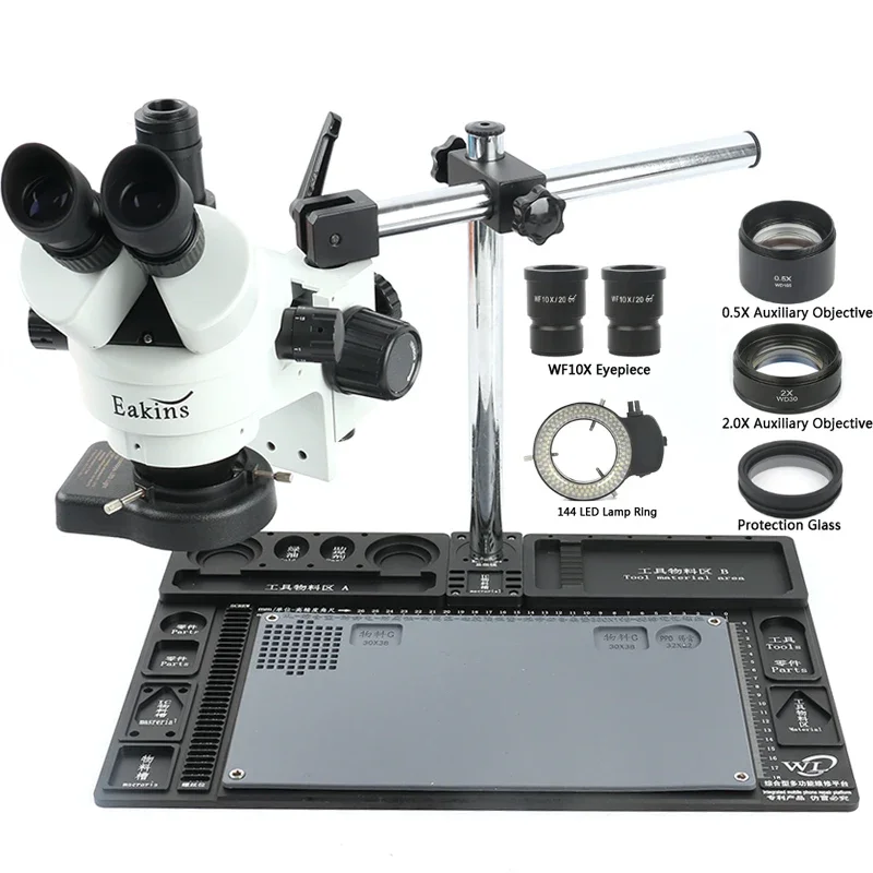 Stereo Trinocular Microscope Pcb - 대형 다기능 알루미늄 합금 스테레오 현미경