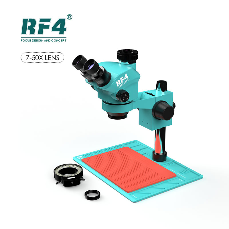 Stereo Trinocular Microscope Pcb - RF4 RF-7050-PO4 삼안 7-50배율 줌 현미경