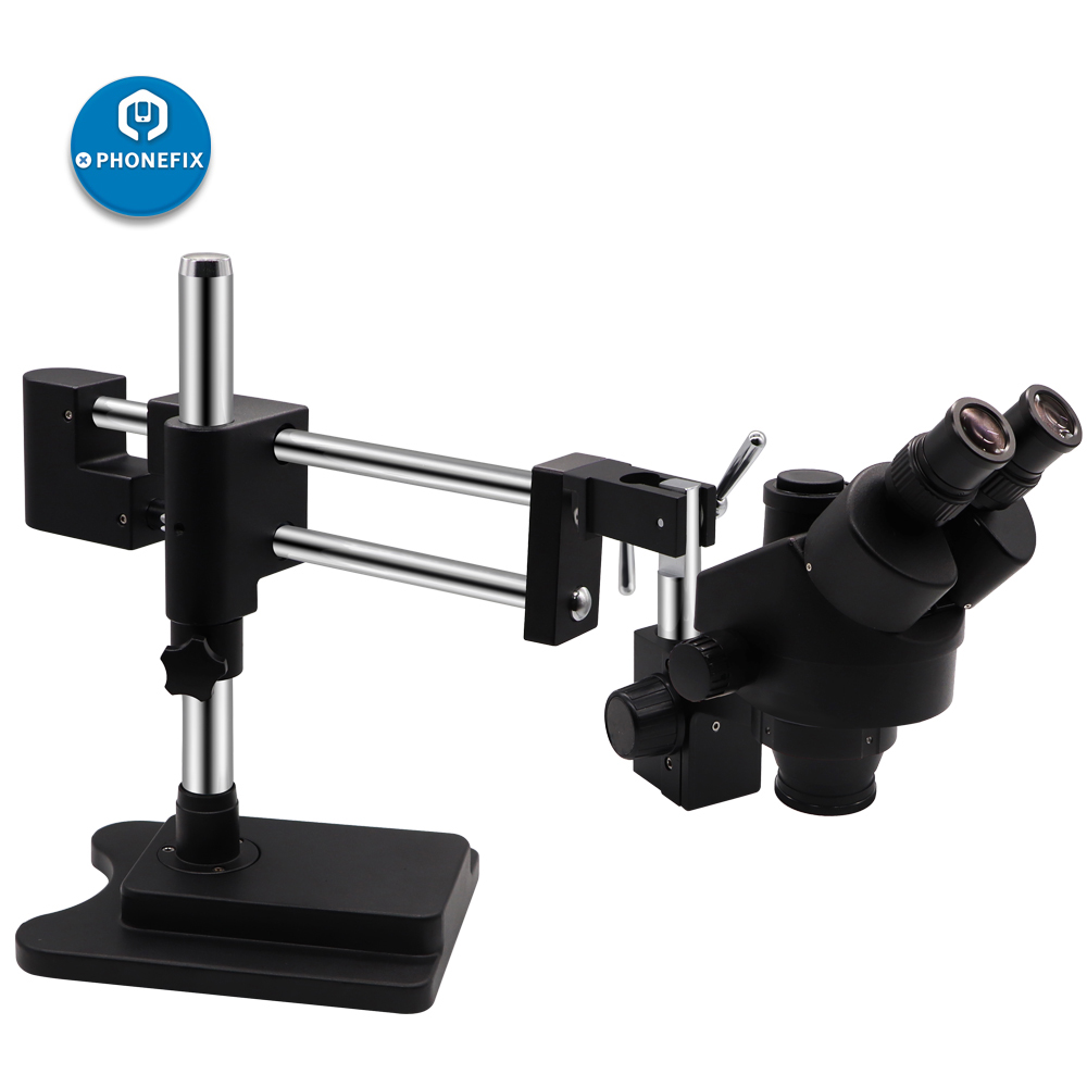 3.5X-90X 블랙 더블 암 스테레오 현미경 전화 P - Stereo Trinocular Microscope Pcb 리뷰 및 가격