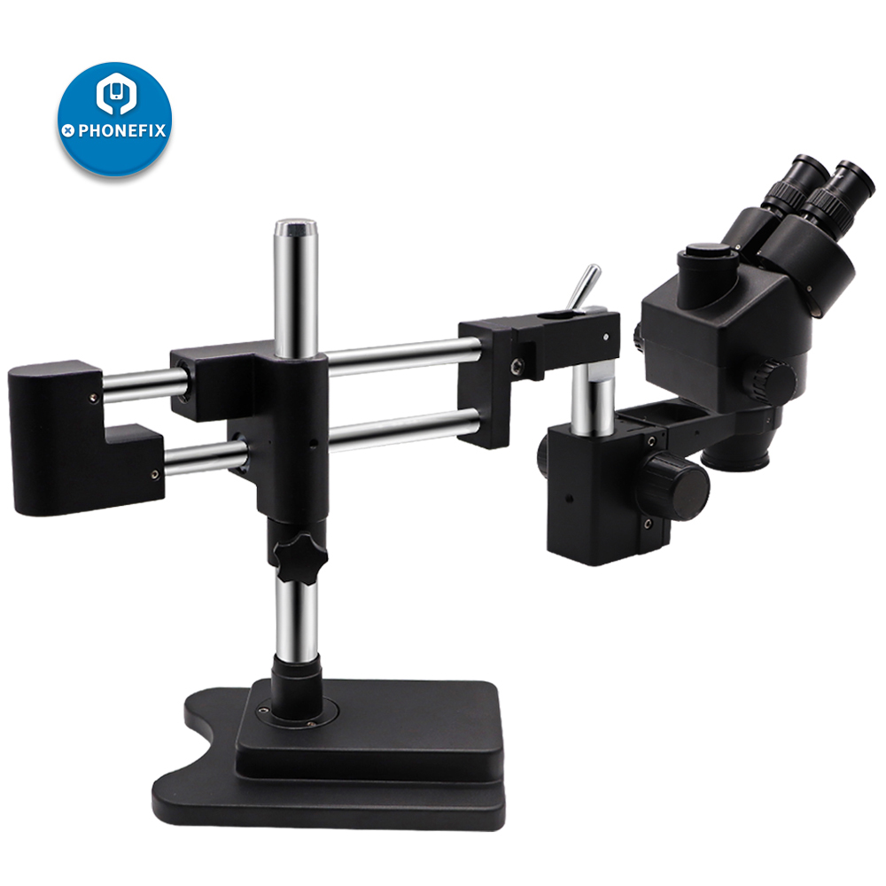 3.5X-90X 블랙 더블 암 스테레오 현미경 전화 P - Stereo Trinocular Microscope Pcb 리뷰 및 가격