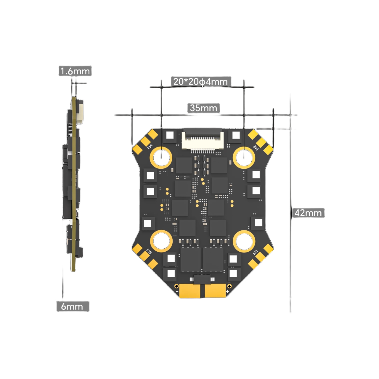 IFlight Borg Mini F7 스택(플라이트 컨 - Fpv Flight Controller F7 Stack 60A 리뷰 및 가격