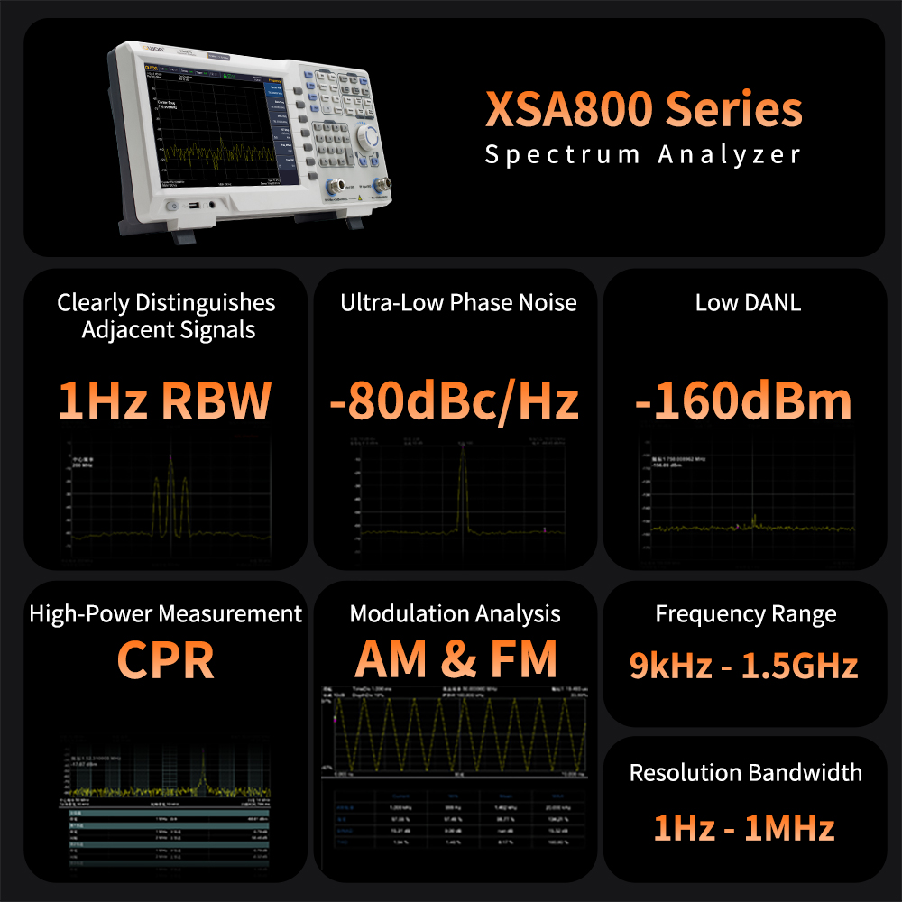트래킹 발생기가 장착된 OWON 스펙트럼 분석기 XSA - Signal Generator Spectrum Analyzer 리뷰 및 가격