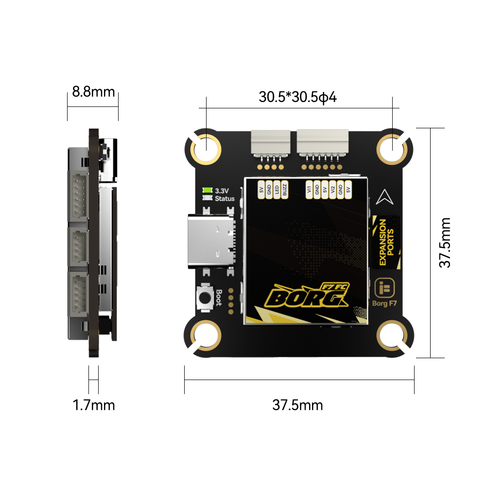 IFlight Borg F7 + Borg 60 ESC  - Fpv Flight Controller F7 Stack 60A 리뷰 및 가격