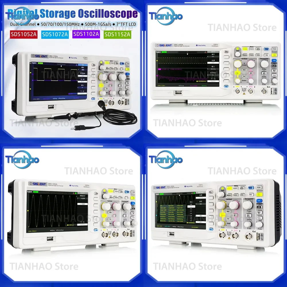 SIGLENT SDS1052A SDS1072A SDS1 - Digital Storage Oscilloscope 100Mhz 리뷰 및 가격